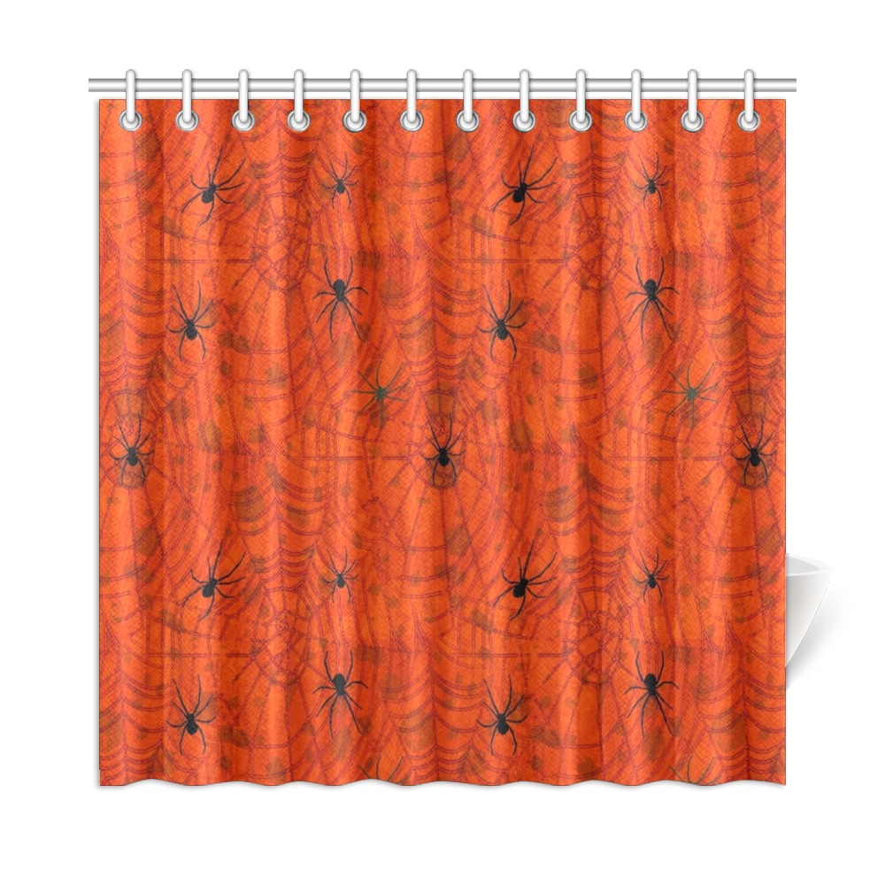 Halloween Spider by Artdream Shower Curtain 72"x72"