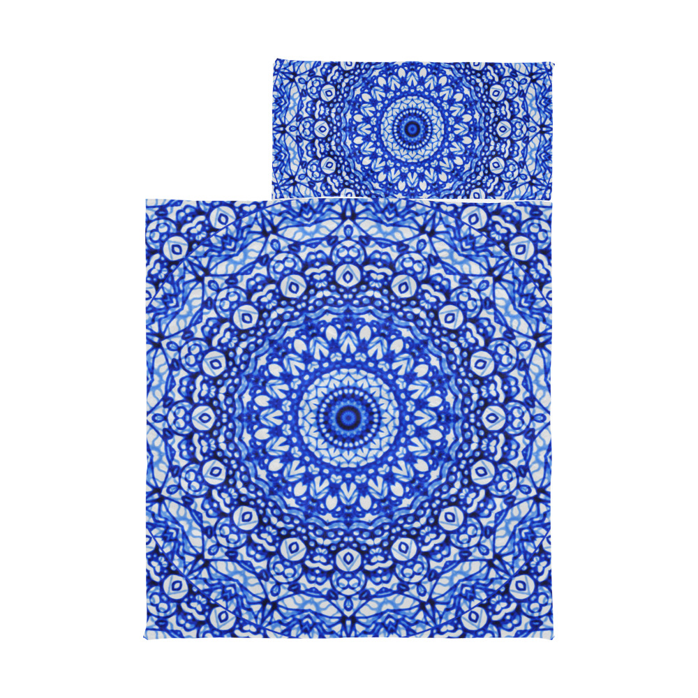Blue Mandala Mehndi Style G403 Kids' Sleeping Bag