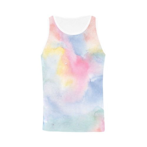 Colorful watercolor All Over Print Tank Top for Men (Model T43)