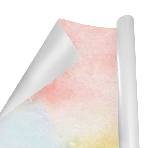 Colorful watercolor Gift Wrapping Paper 58"x 23" (3 Rolls)