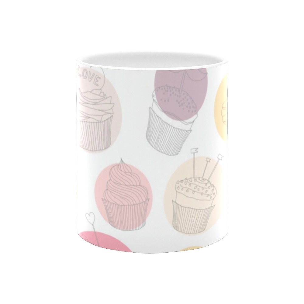 Colorful Cupcakes White Mug(11OZ)