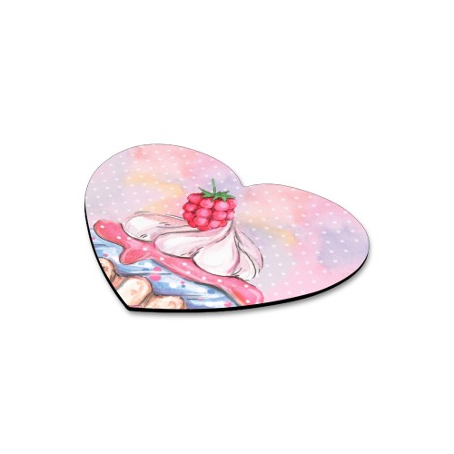 cupcake Heart-shaped Mousepad