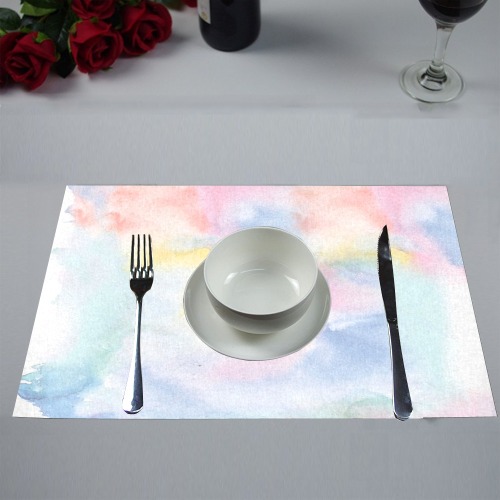 Colorful watercolor Placemat 12''x18''