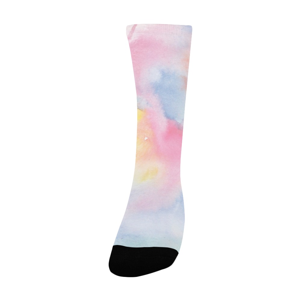 Colorful watercolor Women's Custom Socks