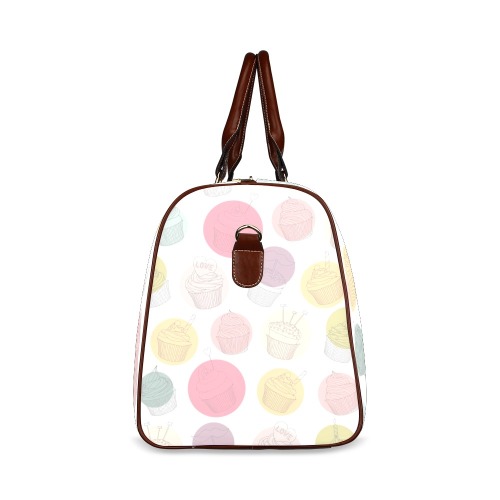 Colorful Cupcakes Waterproof Travel Bag/Small (Model 1639)