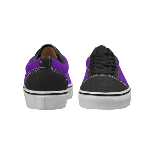 color indigo Women's Low Top Skateboarding Shoes (Model E001-2)
