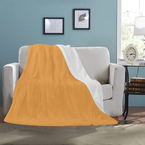 color butterscotch Ultra-Soft Micro Fleece Blanket 50"x60"