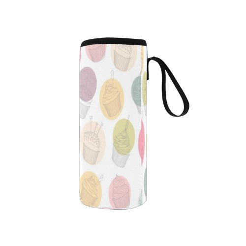 Colorful Cupcakes Neoprene Water Bottle Pouch/Small