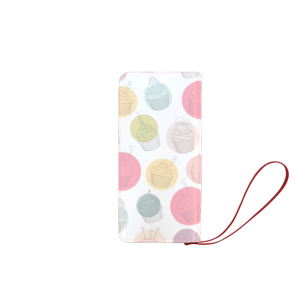 Colorful Cupcakes Women's Clutch Wallet (Model 1637)