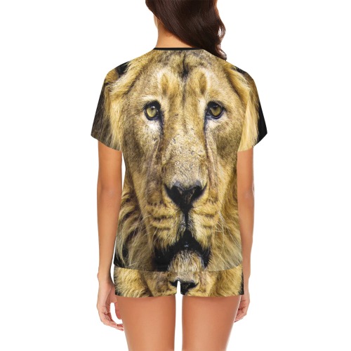 Face of Lion Women's Short Pajama Set