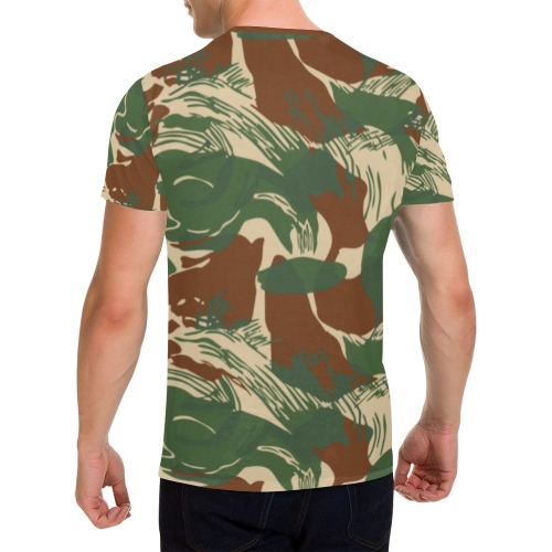 Rhodesian Brushstroke Camouflage v2b All Over Print T-Shirt for Men (USA Size) (Model T40)