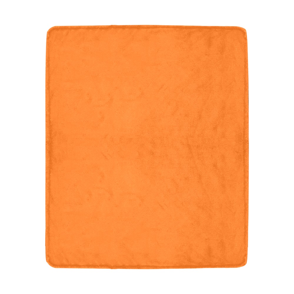 color pumpkin Ultra-Soft Micro Fleece Blanket 50"x60"