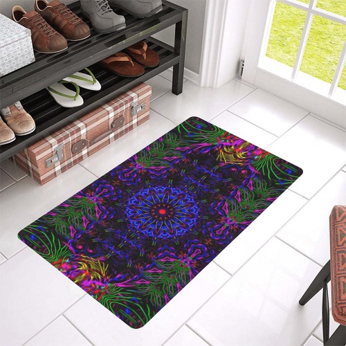 Birth of a Rainbow Doormat 30"x18" (Black Base)
