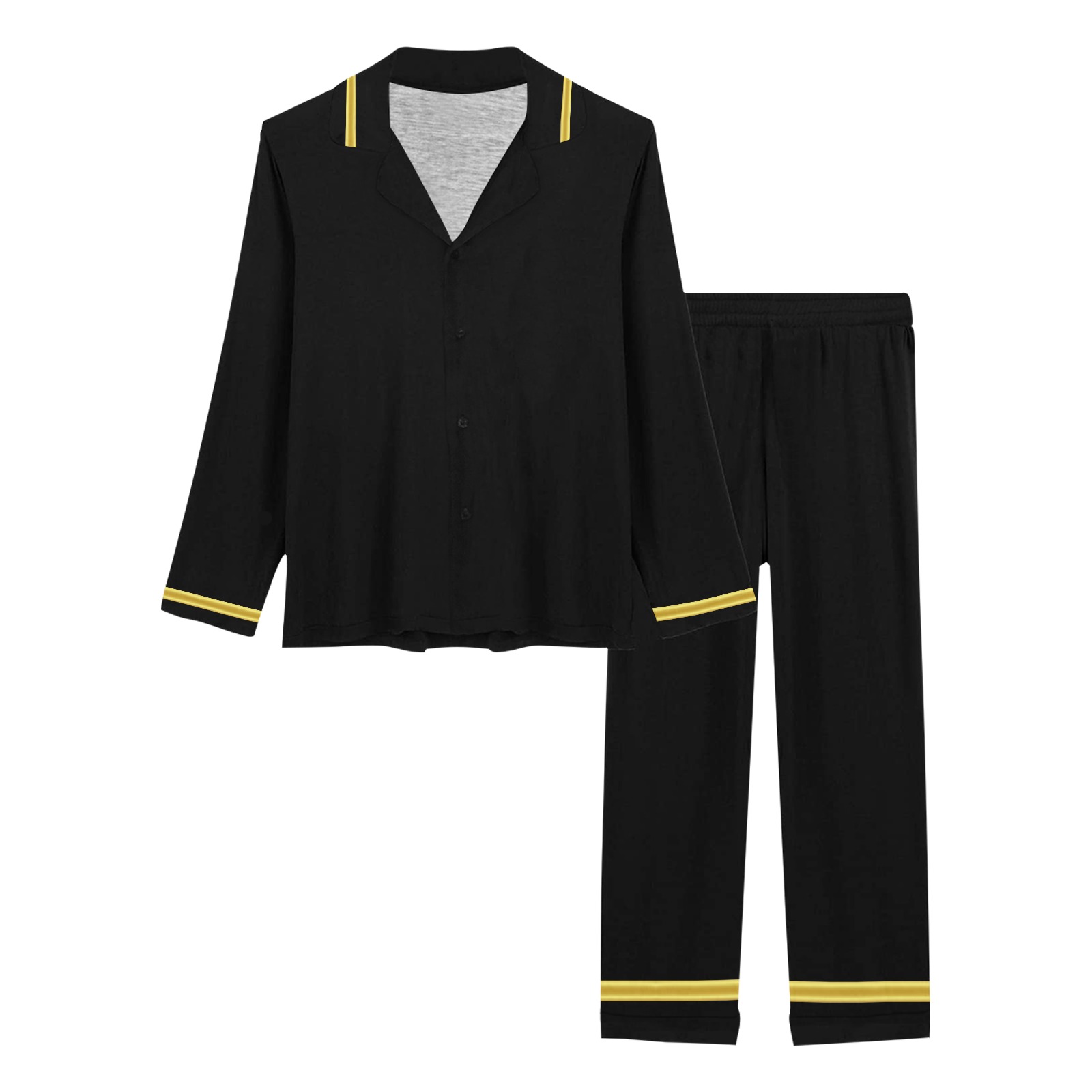 Black Women's Long Pajama Set