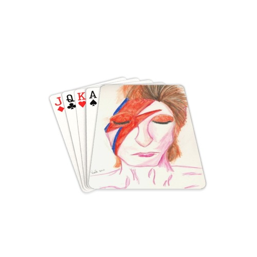 bowie cards Playing Cards 2.5"x3.5"