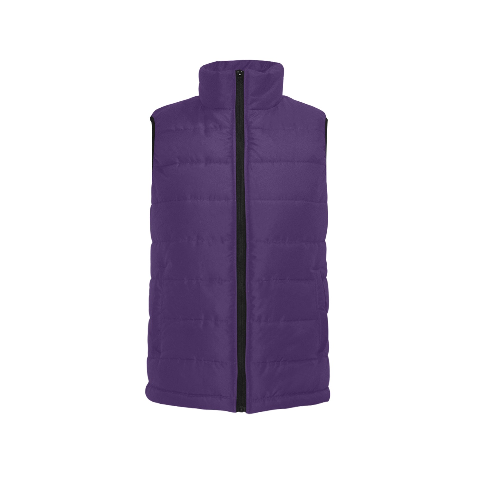 color Russian violet Men's Padded Vest Jacket (Model H44)