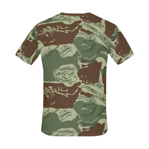 Rhodesian Brushstroke Camouflage v3 All Over Print T-Shirt for Men (USA Size) (Model T40)