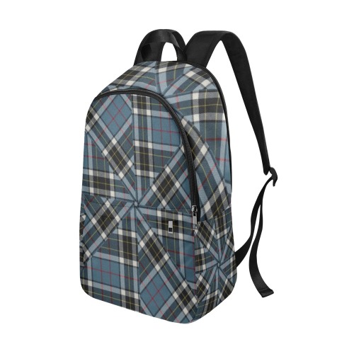 Thompson Blue Tartan Fabric Backpack for Adult (Model 1659)