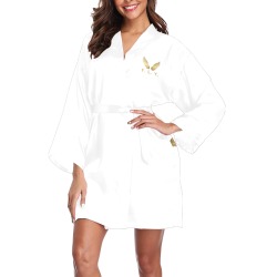 F L Y Long Sleeve Kimono Robe White Long Sleeve Kimono Robe