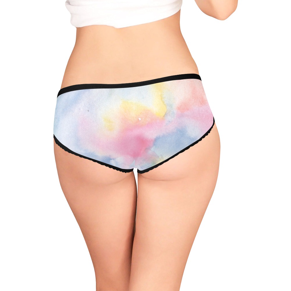 Colorful watercolor Women's All Over Print Girl Briefs (Model L14)
