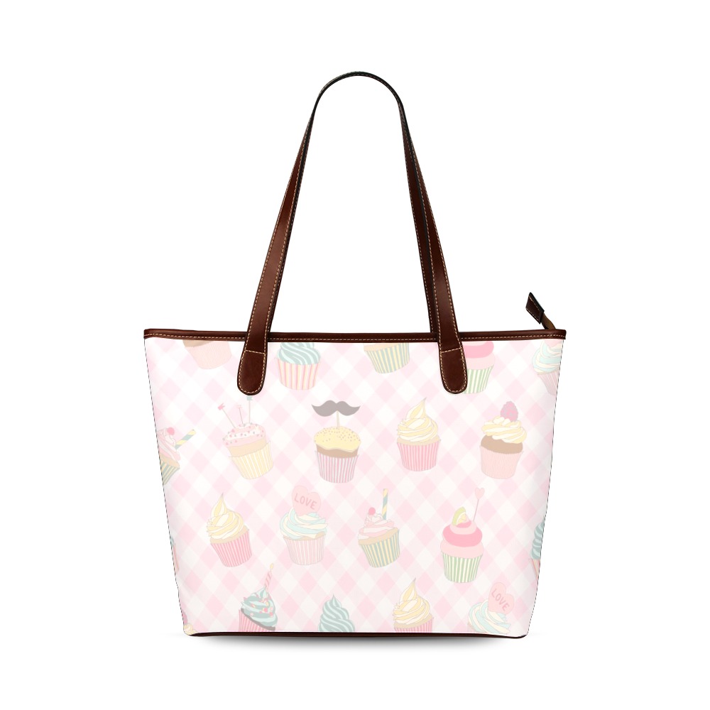 Cupcakes Shoulder Tote Bag (Model 1646)