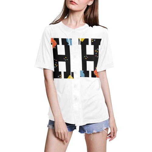 Ladies hndrx jersey All Over Print Baseball Jersey for Women (Model T50)