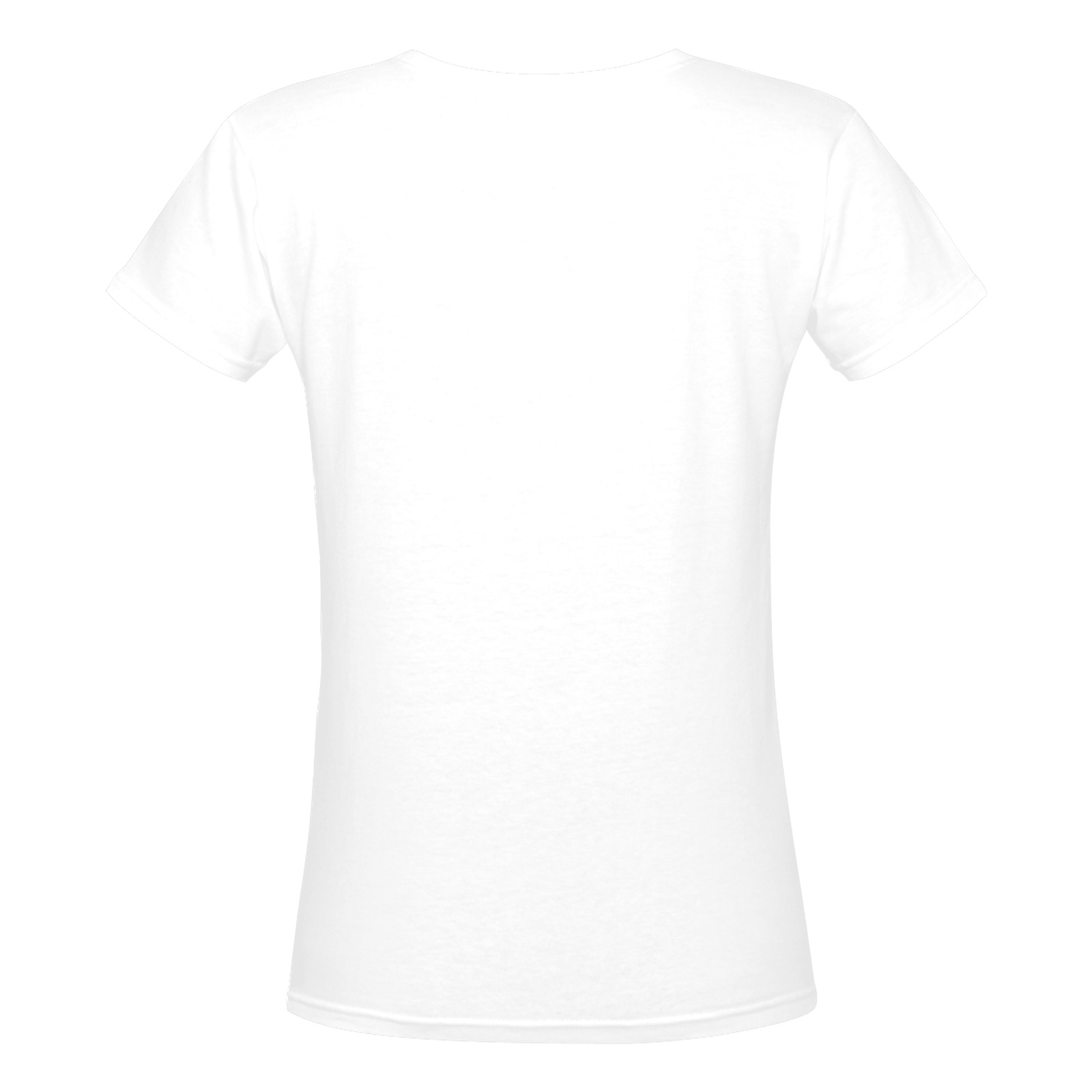 ORIGVMII URI SKULL LOGO Women's Deep V-neck T-shirt (Model T19)