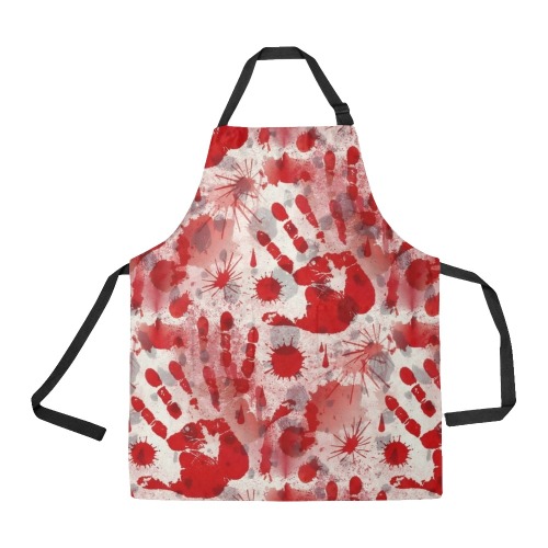 Halloween Bloody Hands by Artdream All Over Print Apron