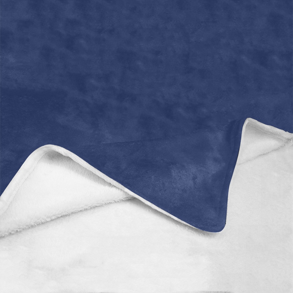 color Delft blue Ultra-Soft Micro Fleece Blanket 50"x60"