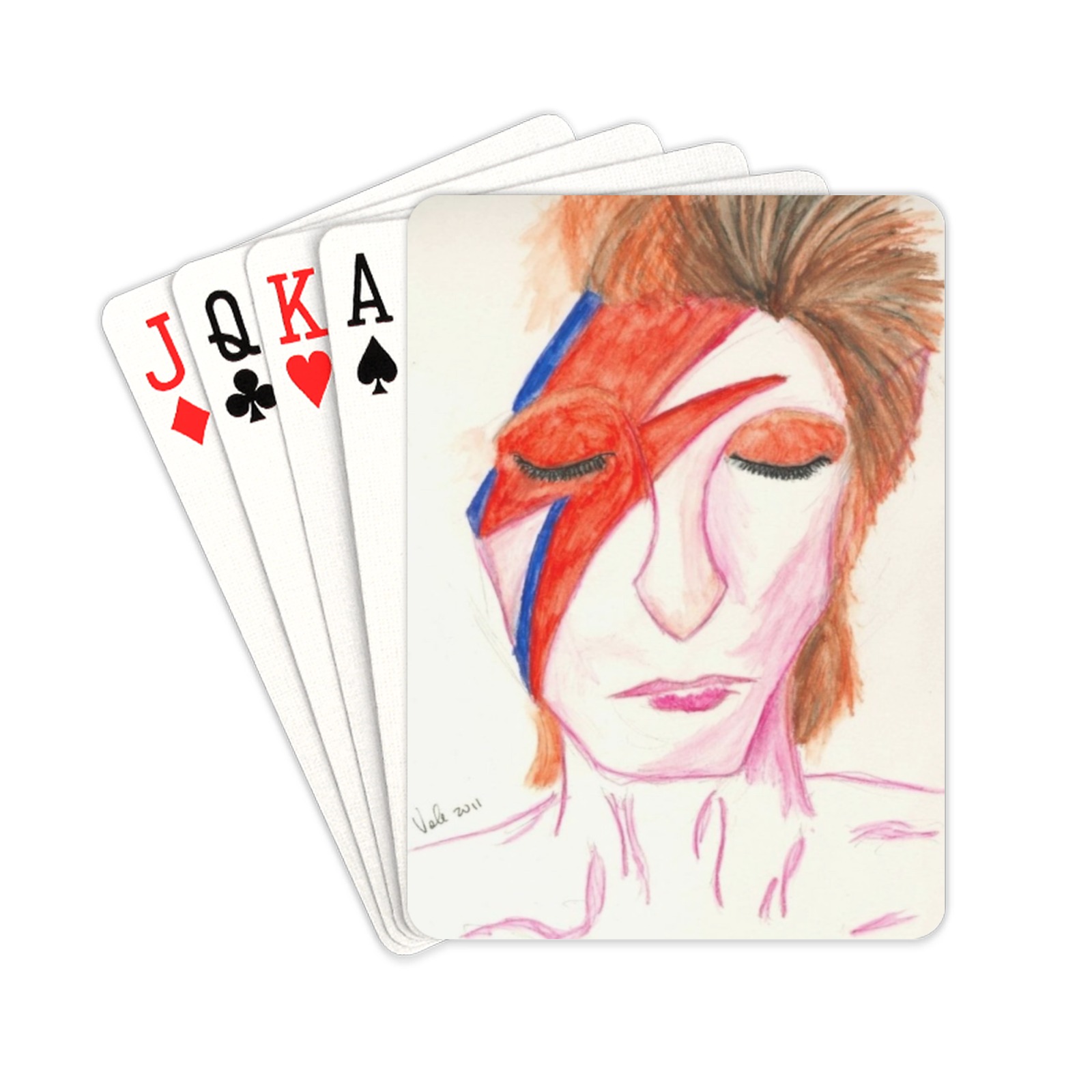 bowie cards Playing Cards 2.5"x3.5"