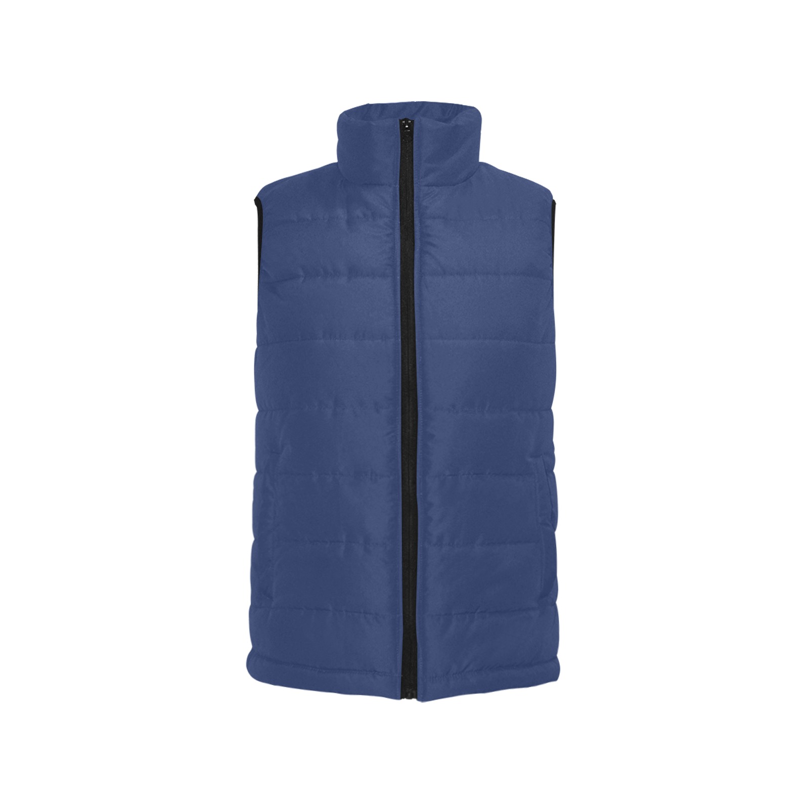 color Delft blue Men's Padded Vest Jacket (Model H44)