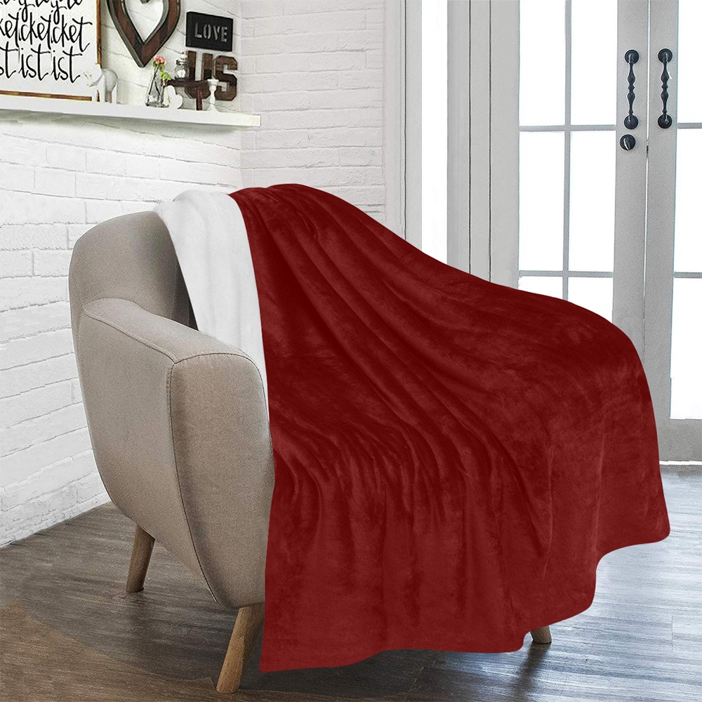 color blood red Ultra-Soft Micro Fleece Blanket 50"x60"