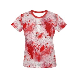 Halloween Blood by Artdream All Over Print T-Shirt for Women (USA Size) (Model T40)