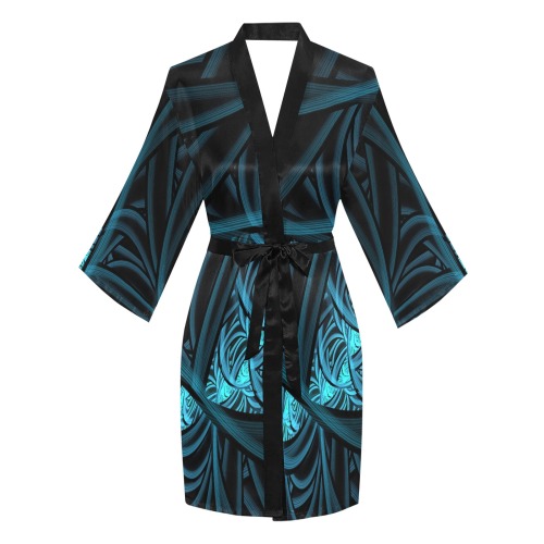 Blue Moon Long Sleeve Kimono Robe