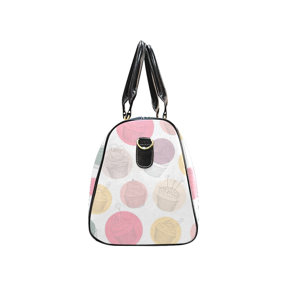 Colorful Cupcakes New Waterproof Travel Bag/Small (Model 1639)