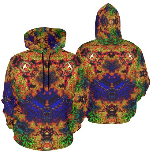 Lysergic pullover All Over Print Hoodie for Men (USA Size) (Model H13)