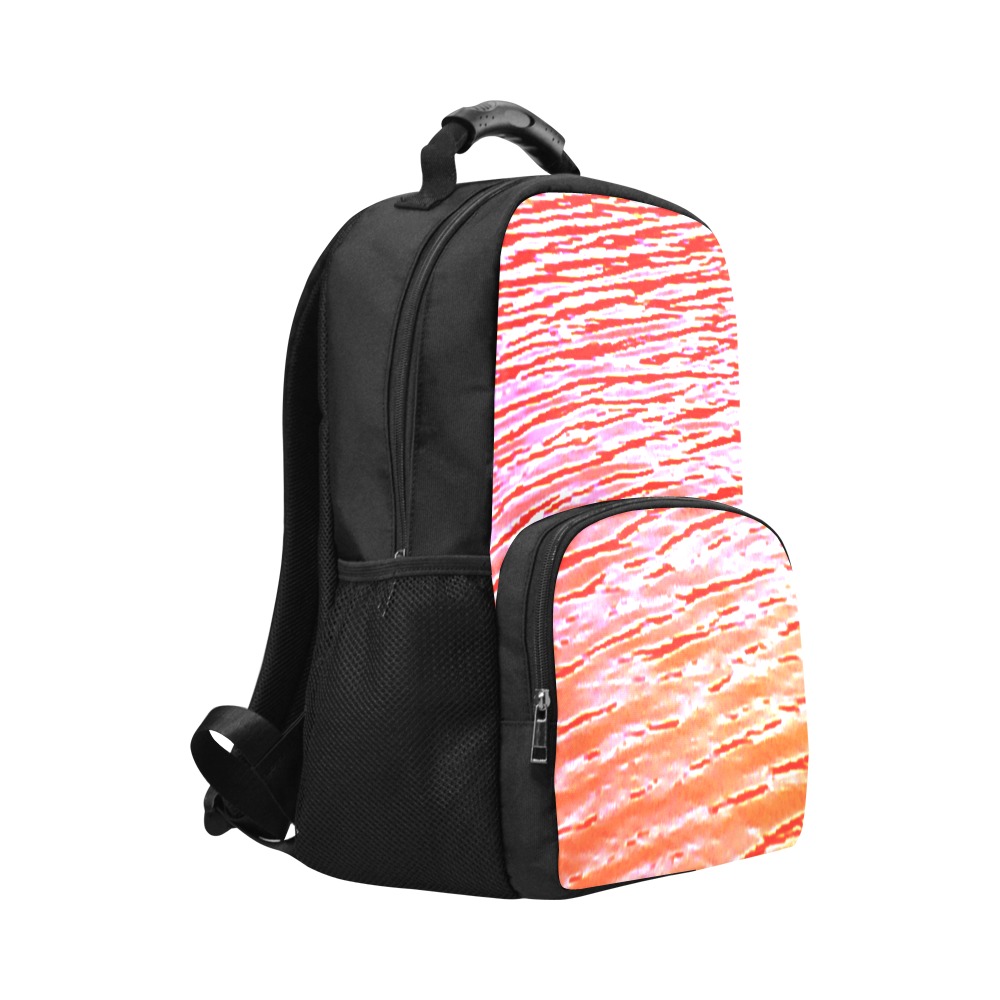 Orange and red water Unisex Laptop Backpack (Model 1663)