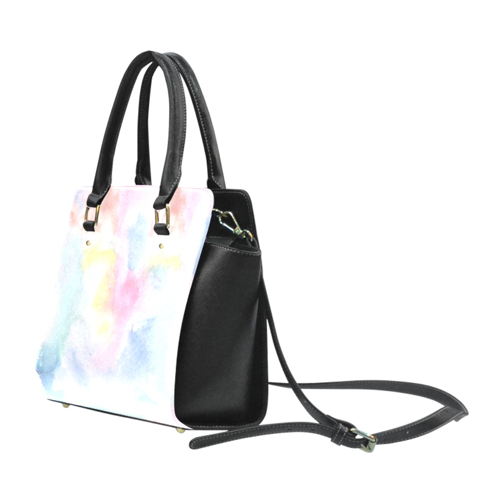 Colorful watercolor Classic Shoulder Handbag (Model 1653)