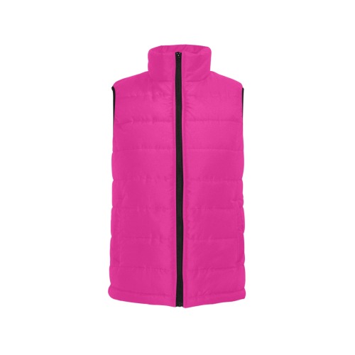 color Barbie pink Men's Padded Vest Jacket (Model H44)