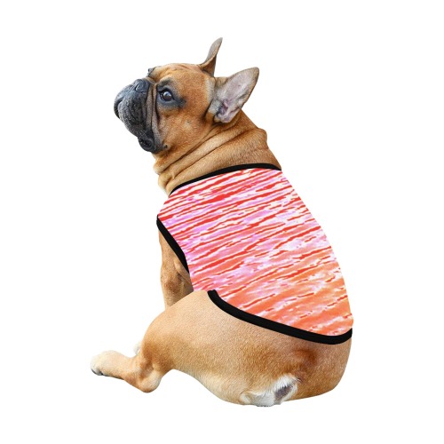 Orange and red water All Over Print Pet Tank Top