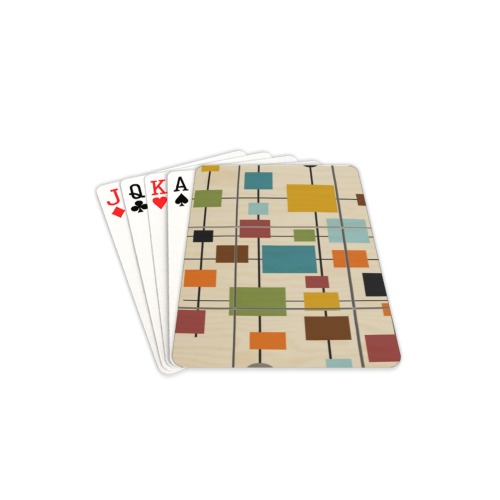 Mid Century Art 1 Playing Cards 2.5"x3.5"