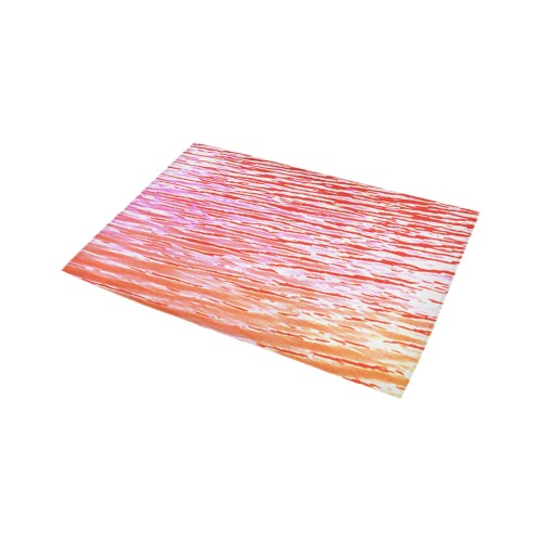 Orange and red water Azalea Doormat 24" x 16" (Sponge Material)