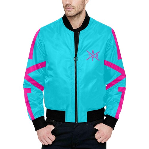 IT'S MINE JACKET All Over Print Quilted Bomber Jacket for Men (Model H33)