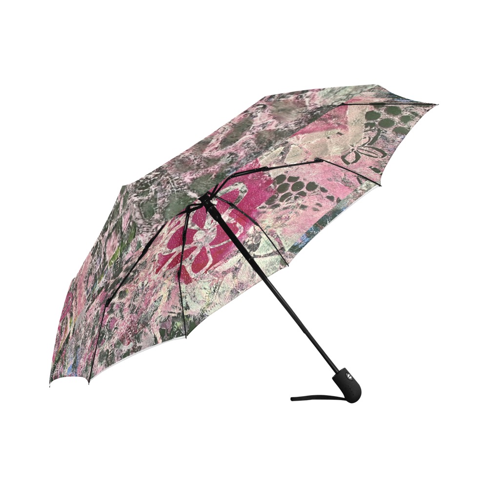 Antique Flower Auto-Foldable Umbrella (Model U04)