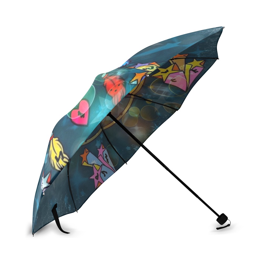 Owl Dreamcatcher by Nico Bielow Foldable Umbrella (Model U01)