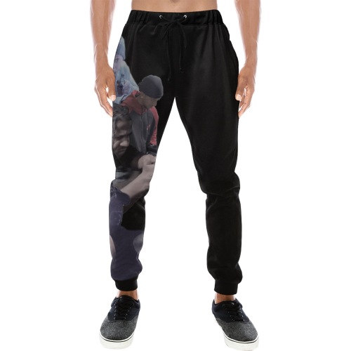 DDTV Residential Burglary Black Men's All Over Print Sweatpants (Model L11)
