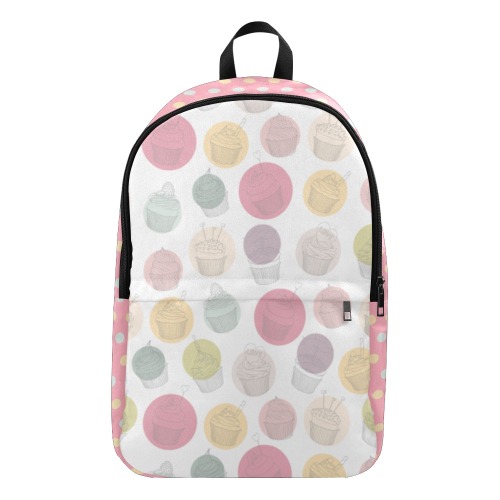 Colorful Cupcakes Fabric Backpack for Adult (Model 1659)