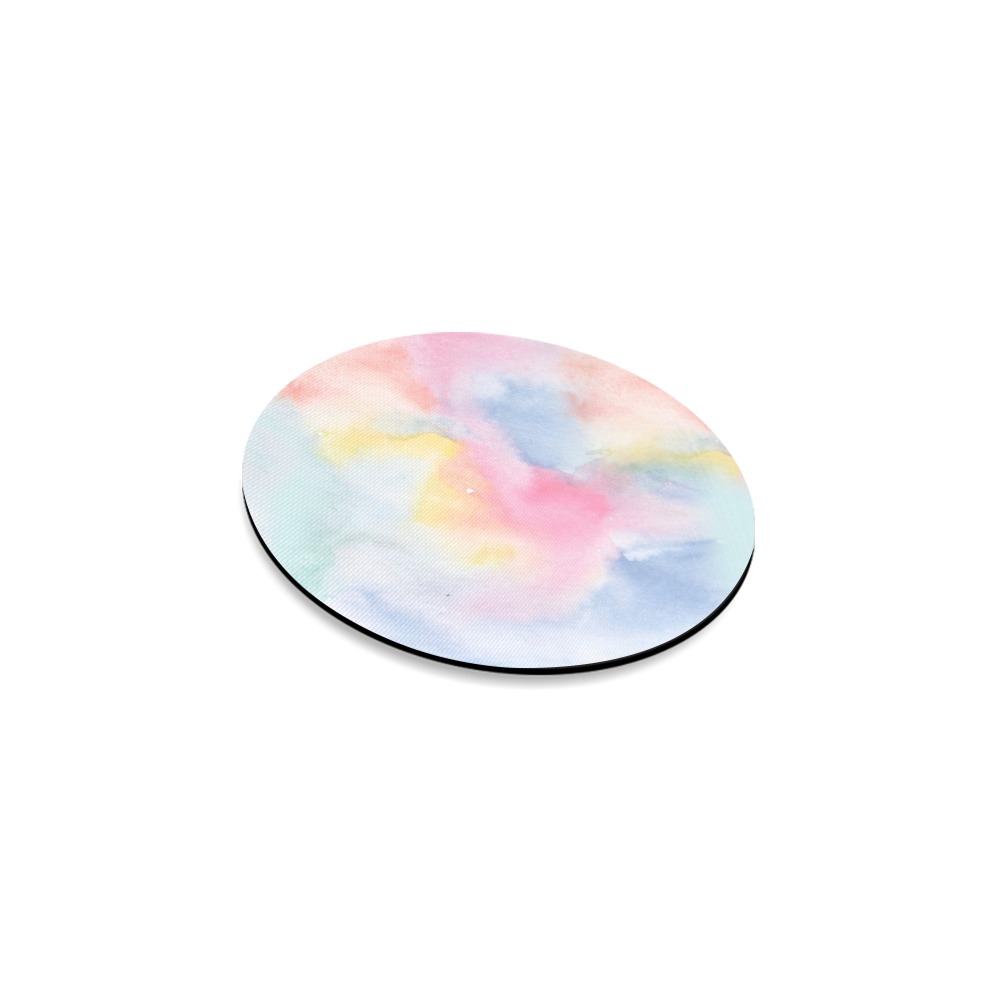 Colorful watercolor Round Coaster