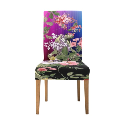 Flora Rainbow 4 Removable Dining Chair Cover