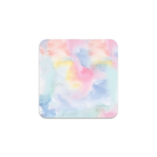 Colorful watercolor Square Coaster